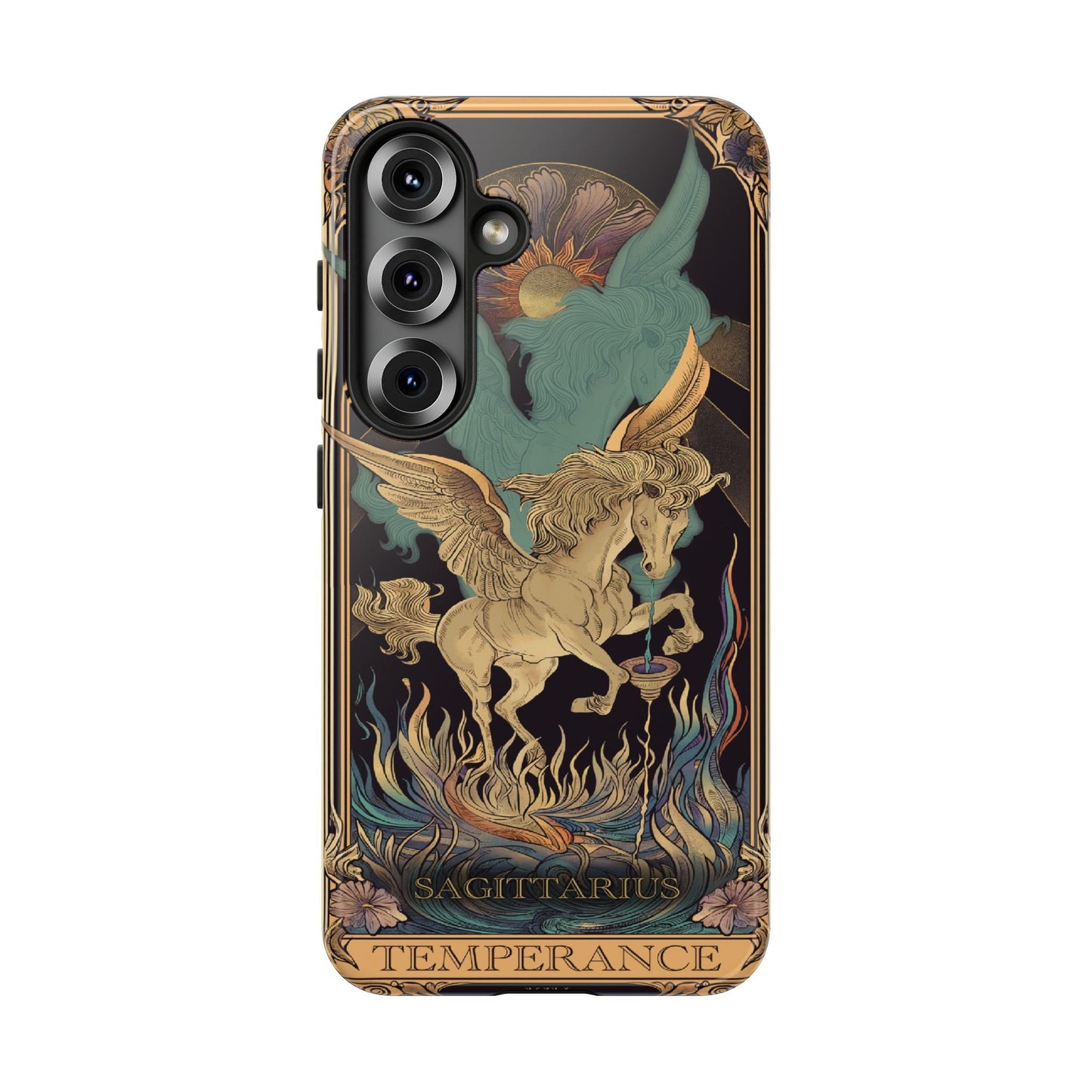 Sagittarius "Temperance" Tarot Card Phone Case Samsung Galaxy S25