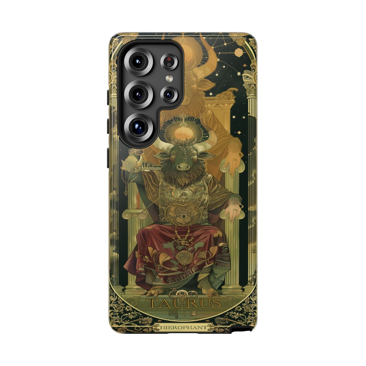 Taurus "The Hierophant" Tarot Card Phone Case Samsung Galaxy S25 Ultra
