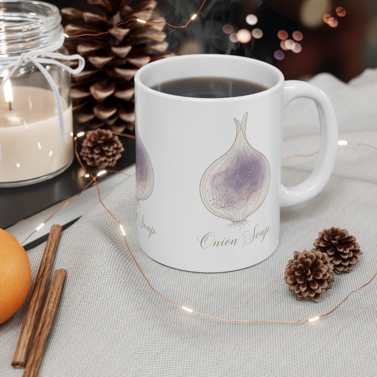 Cosmic Onion Soup Mug | Spiritual Galaxy Coffee Cup