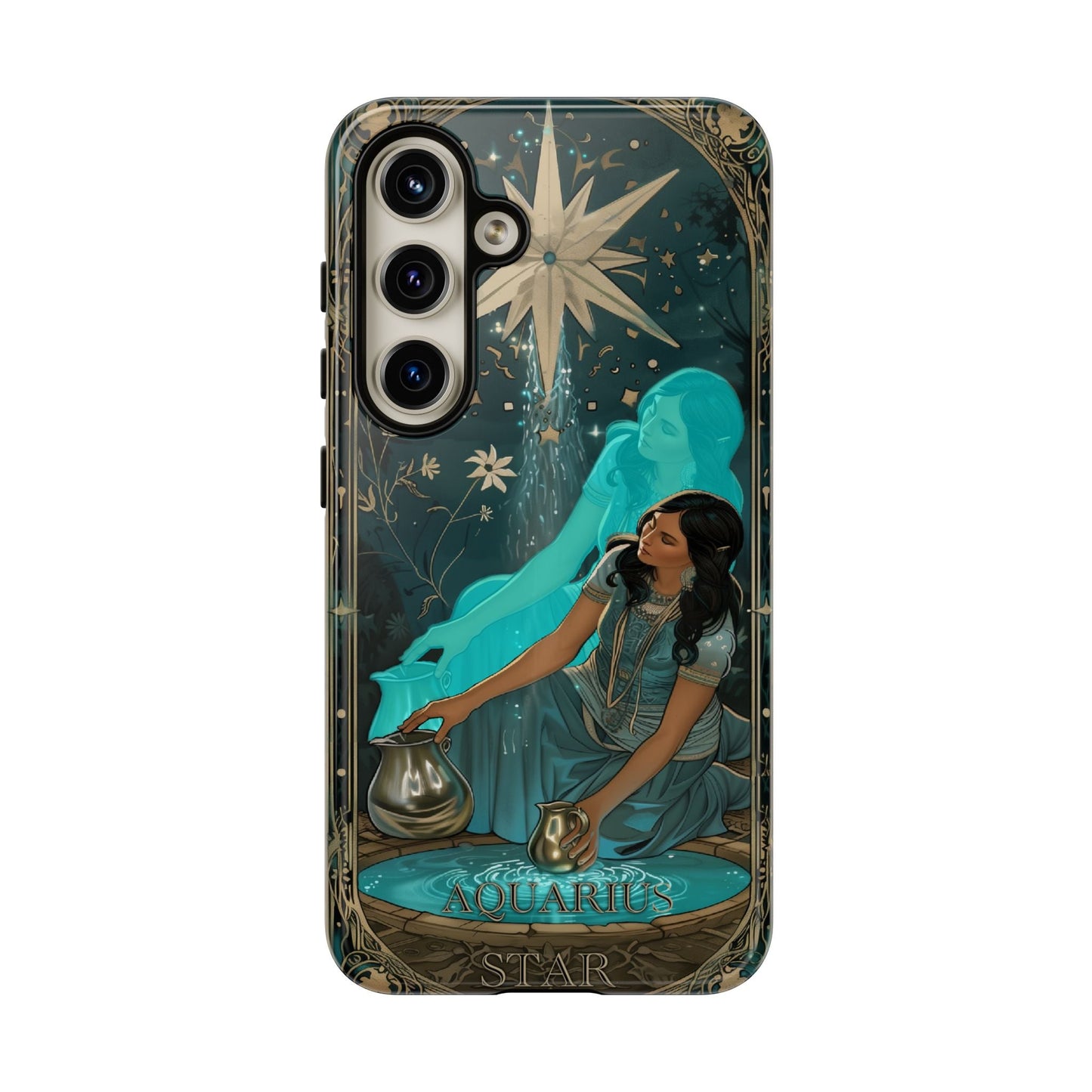 Aquarius "The Star" Tarot Card Phone Case for Samsung Galaxy S25.
