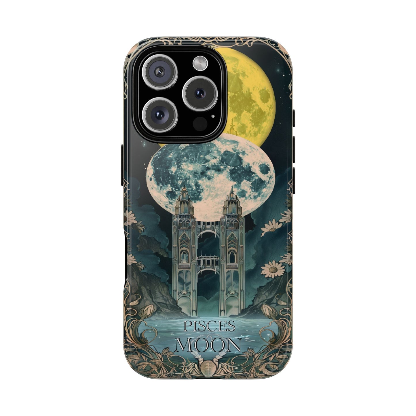 Pisces "The Moon" Tarot Card Phone Case iPhone 16 Pro