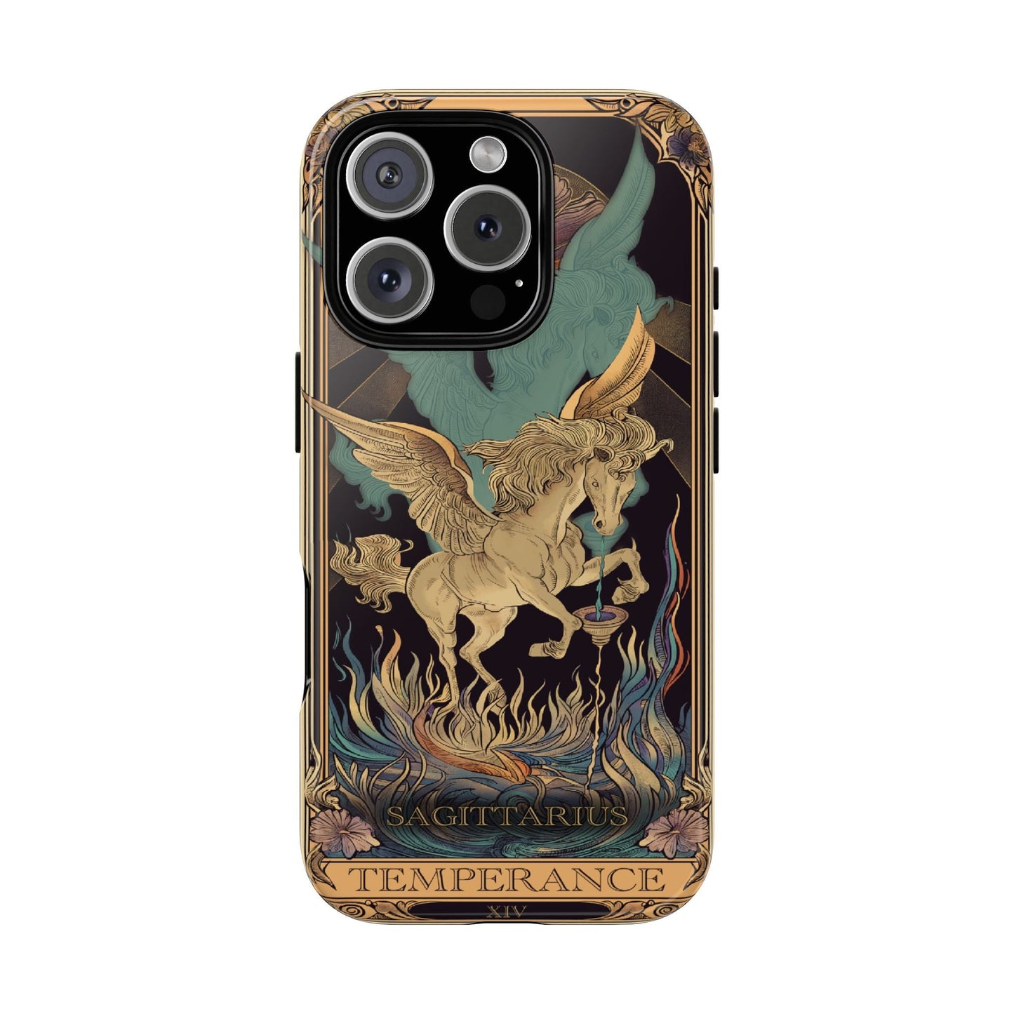 Sagittarius "Temperance" Tarot Card Phone Case iPhone 16 pro