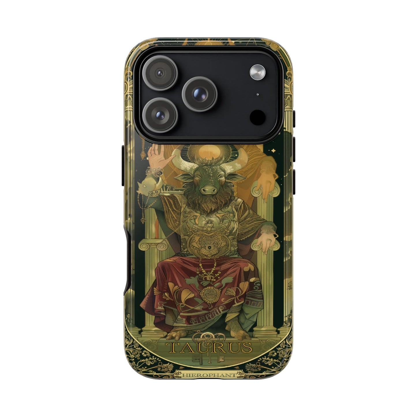Taurus "The Hierophant" Tarot Card Phone Case iPhone 17 Pro