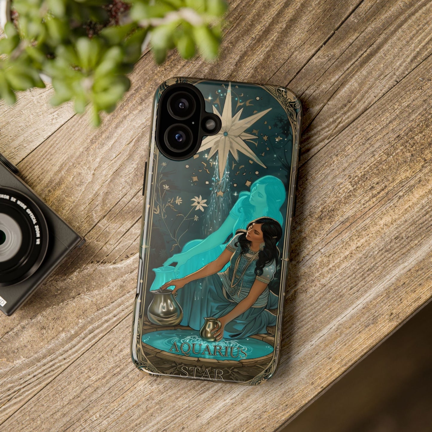 Aquarius "The Star" Tarot Card Phone Case Chakra Wonders