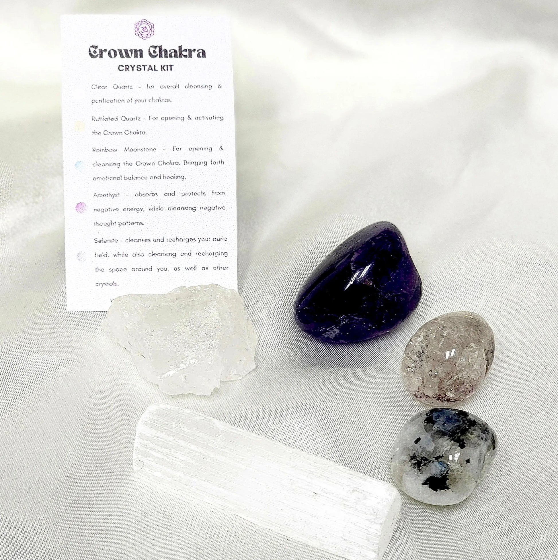 Crown Chakra Crystal Kit Carmine Eurybia