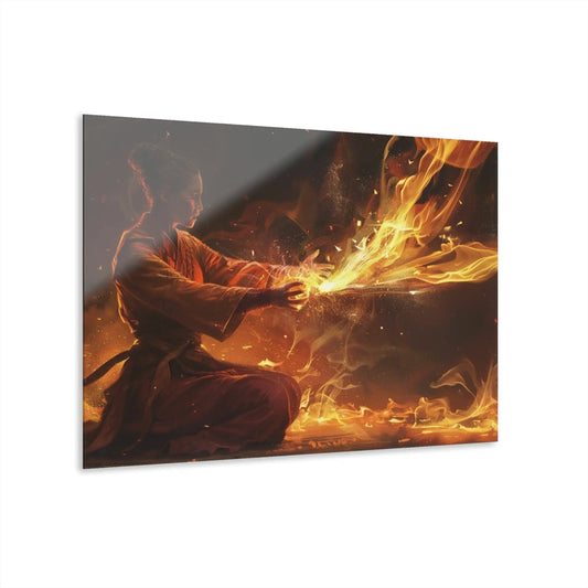 Master of the Fiery Arts Wall Art shown in the 14" x 11" size on a white background.