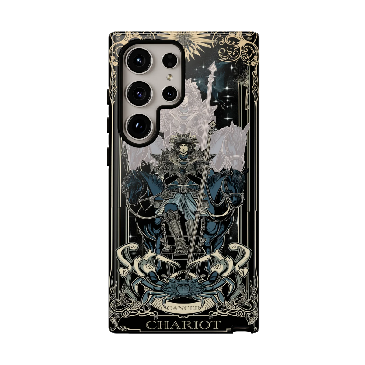 Cancer "The Chariot" Tarot Card Phone Case Samsung Galaxy S24 Ultra