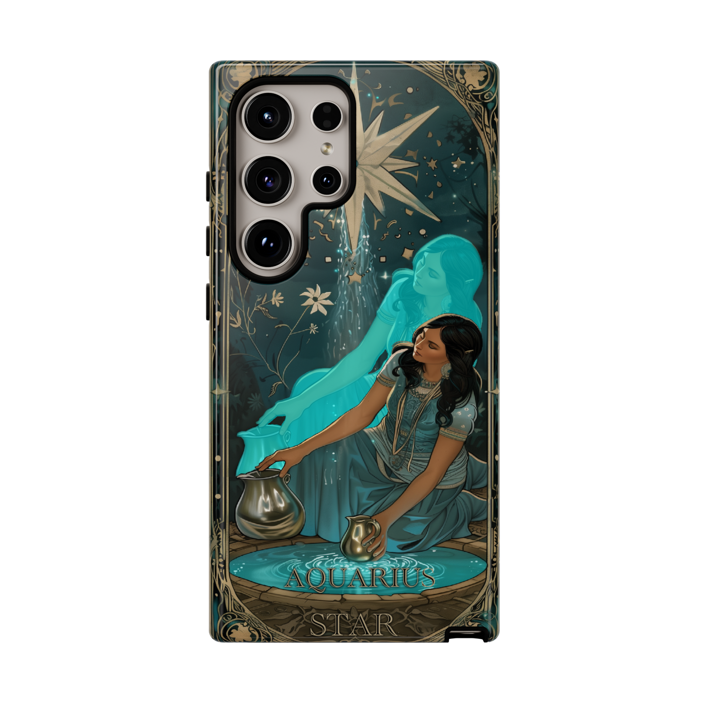 Aquarius "The Star" Tarot Card Phone Case Samsung Galaxy S25 Ultra