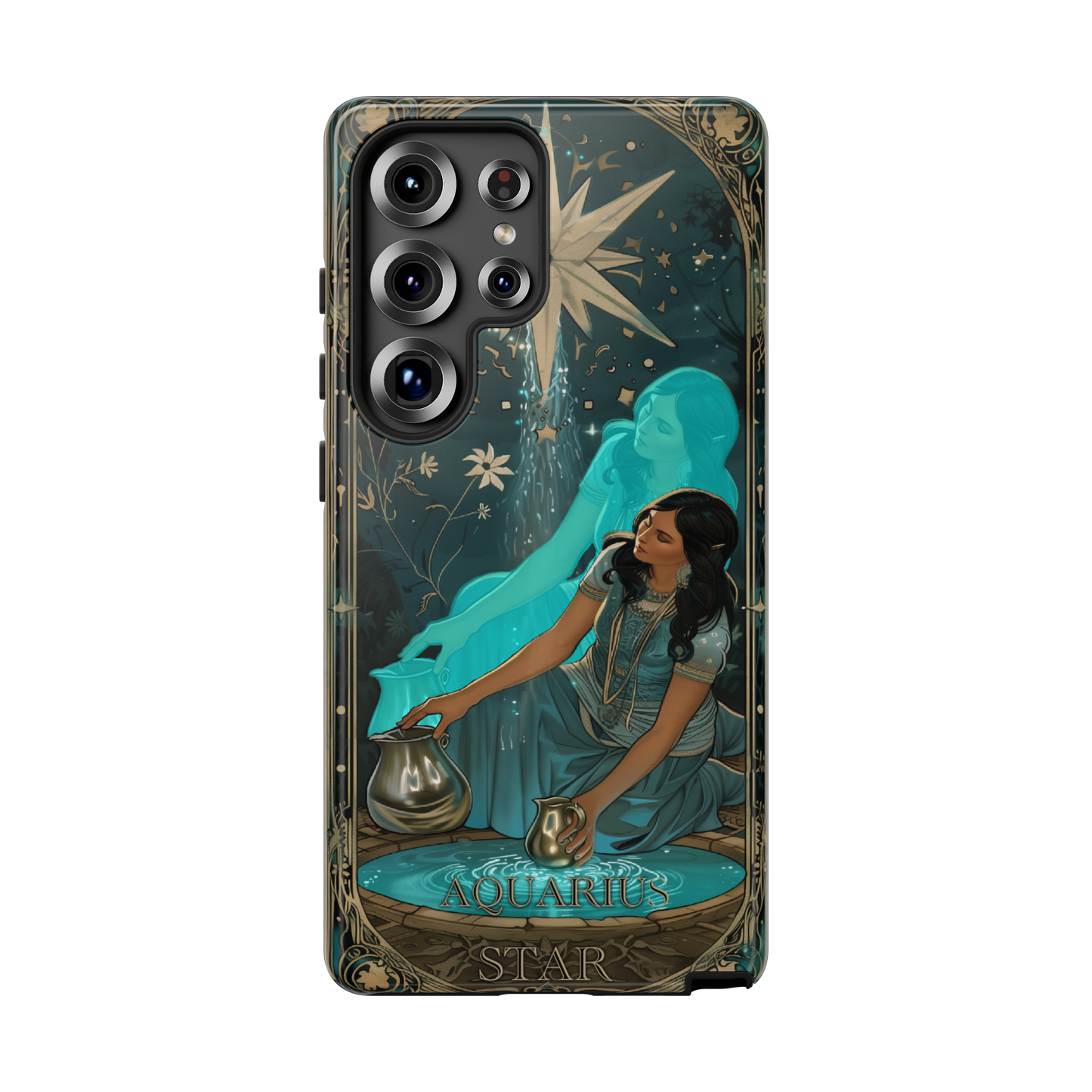 Aquarius "The Star" Tarot Card Phone Case Samsung Galaxy S25 Ultra