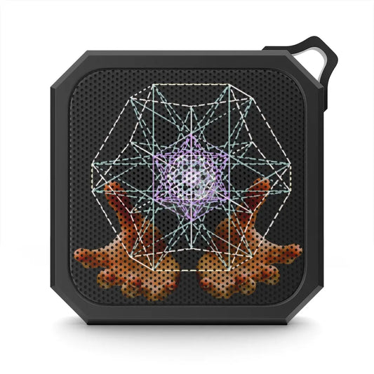 "Geometric Orb" Outdoor Bluetooth Speaker on a white background.