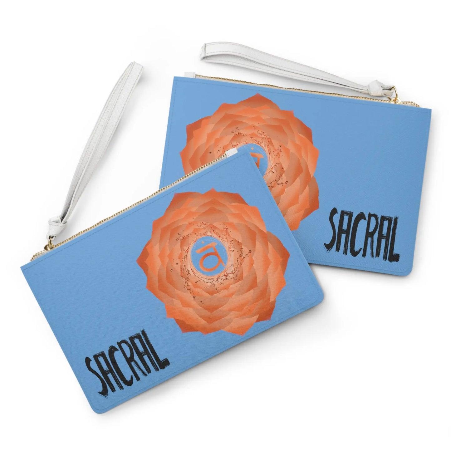 Sacral Chakra Vegan Leather Clutch Purse Printify