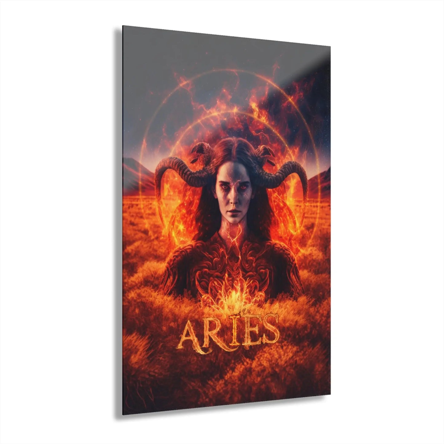 The Aries Fire Acrylic Art Printify