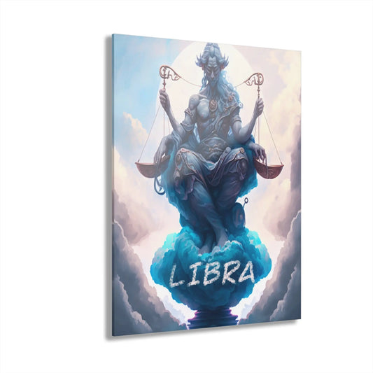 Libra Zodiac Acrylic Wall Art shown in the 11" x 14" size on a white background.
