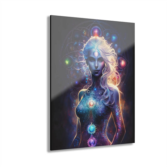 "Cosmic Consciousness" Acrylic Wall Art shown in the 11" x 14" size on a white background.