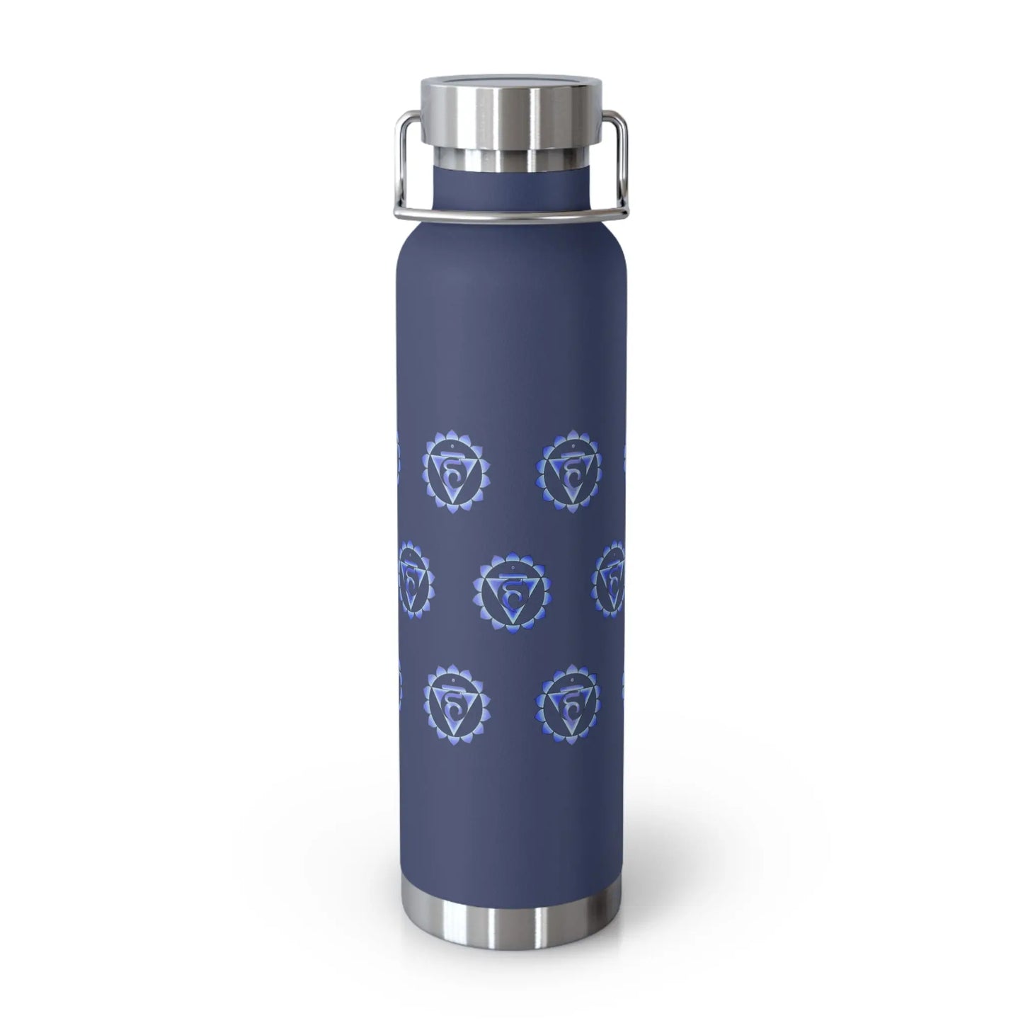 Throat Chakra Insulated Tumbler in Blue - 22oz capacity.