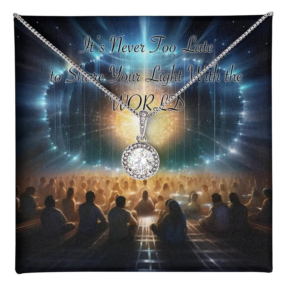 Close-up of the Timeless Brilliance cushion-cut zirconia pendant.