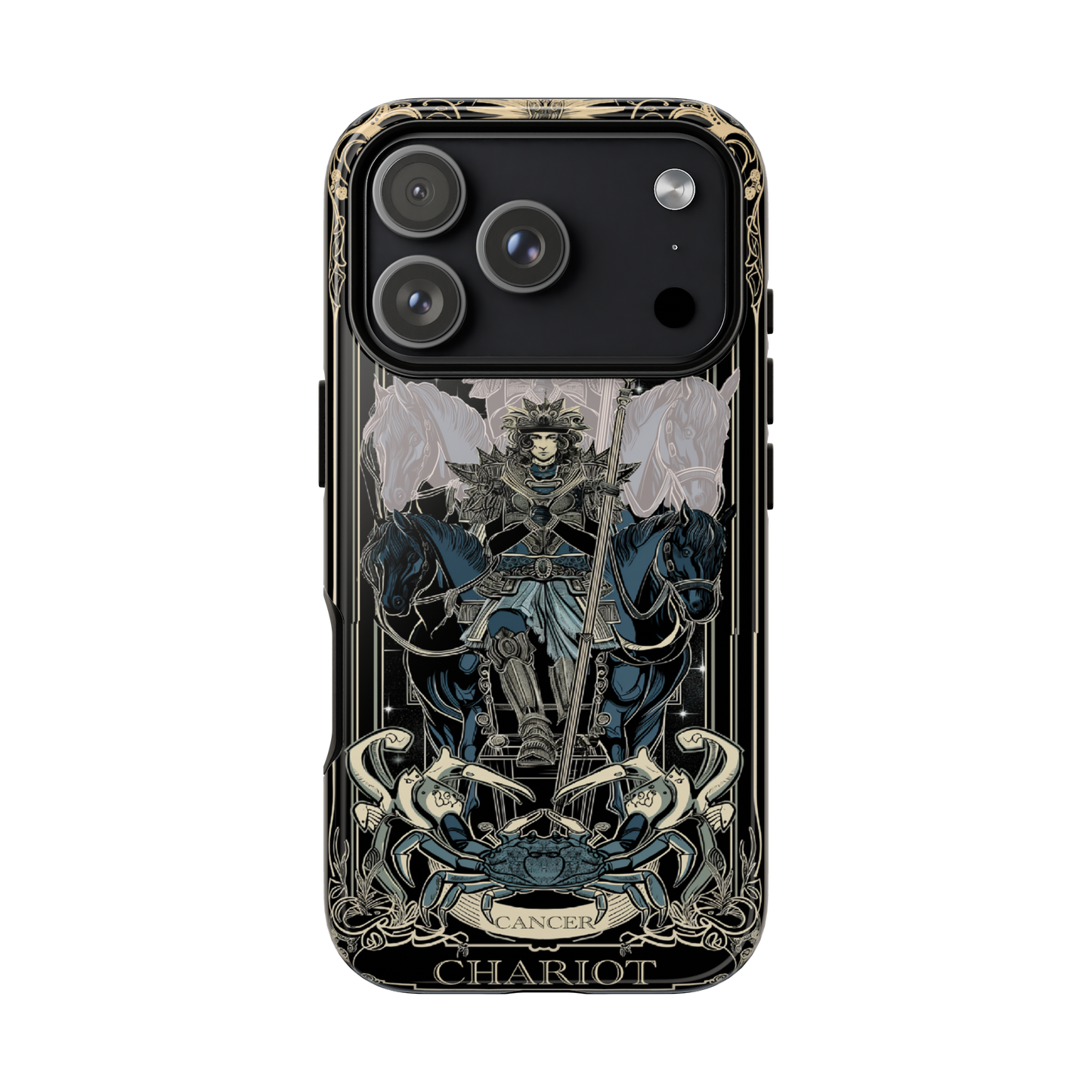Cancer "The Chariot" Tarot Card Phone Case iPhone 17 Pro