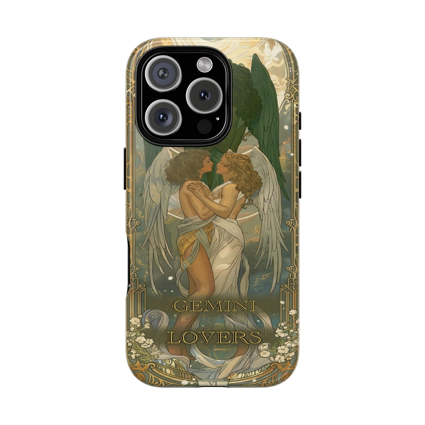 Gemini "The Lovers" Tarot Card Phone Case iPhone Pro