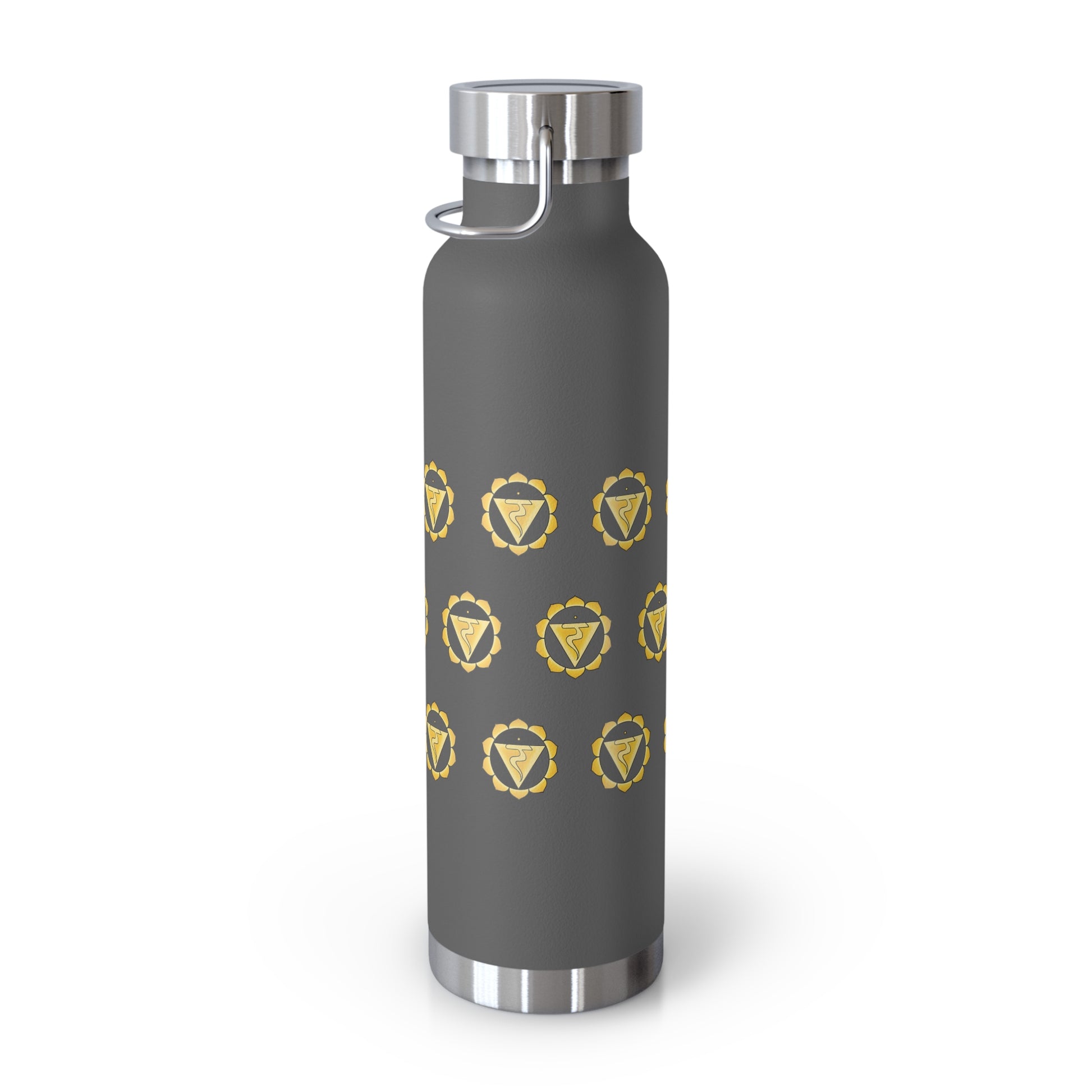 Solar Plexus Chakra Copper Vacuum Insulated Bottle, 22oz Printify