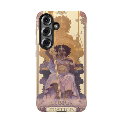 Libra "Justice" Tarot Card Phone Case Samsung Galaxy S25