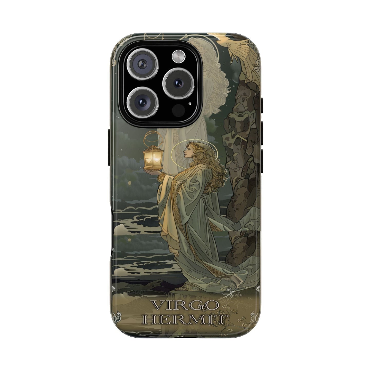 Virgo "The Hermit" Tarot Card Phone Case iPhone 16 Pro