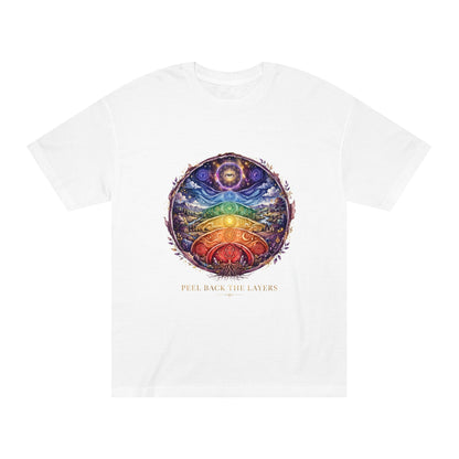 Peel Back the Layers Spiritual T-Shirt | Onion Soup Podcast Merch