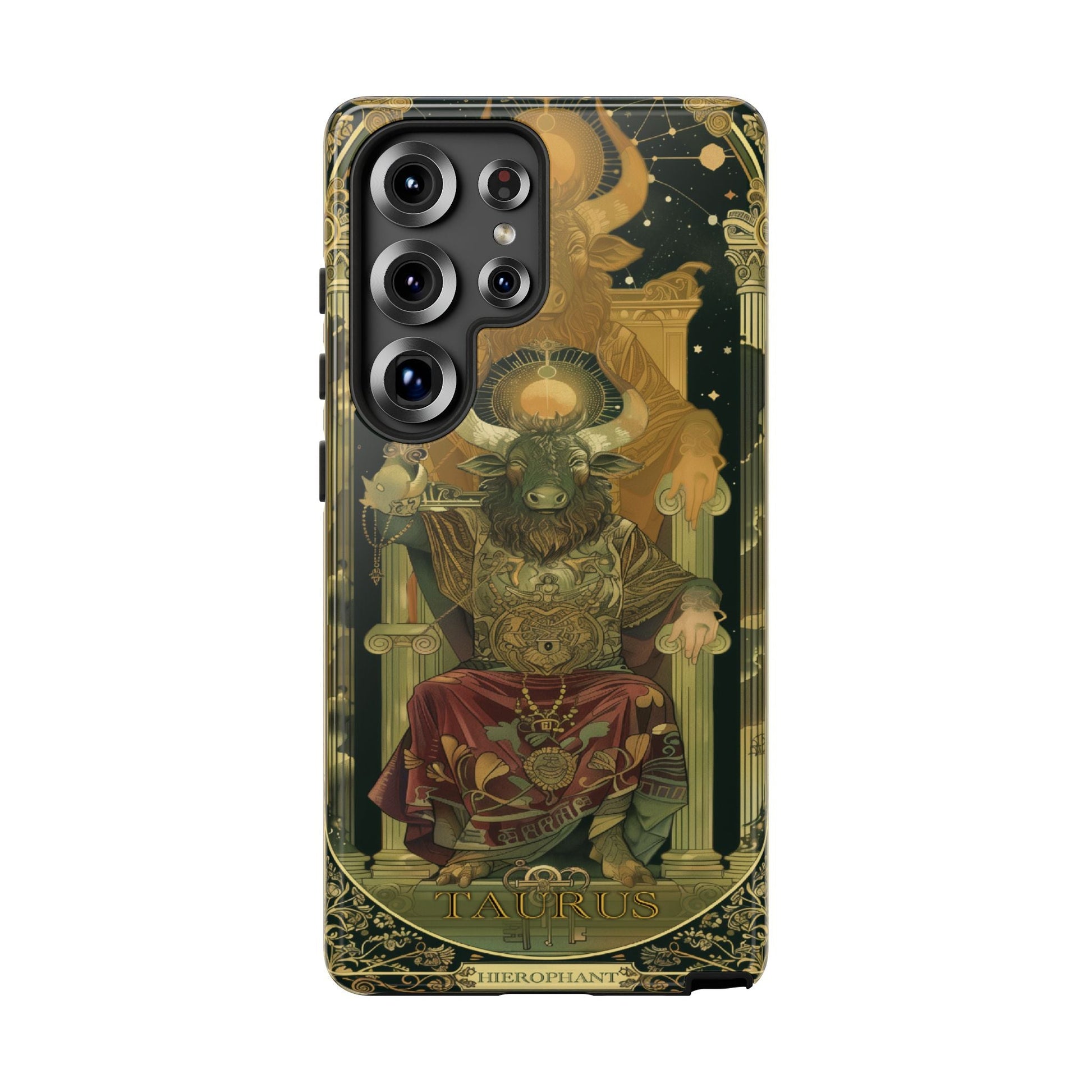 Taurus "The Hierophant" Tarot Card Phone Case Samsung Galaxy S25 Ultra
