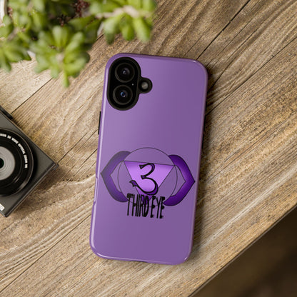 Third Eye Chakra Phone Case - Ajna on a wooden table
