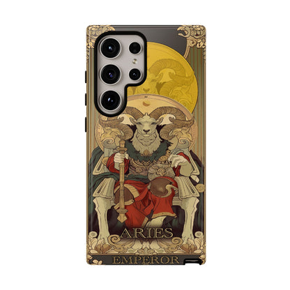 Aries "The Emperor" Tarot Card Phone Samsung Galaxy 24 Ultra