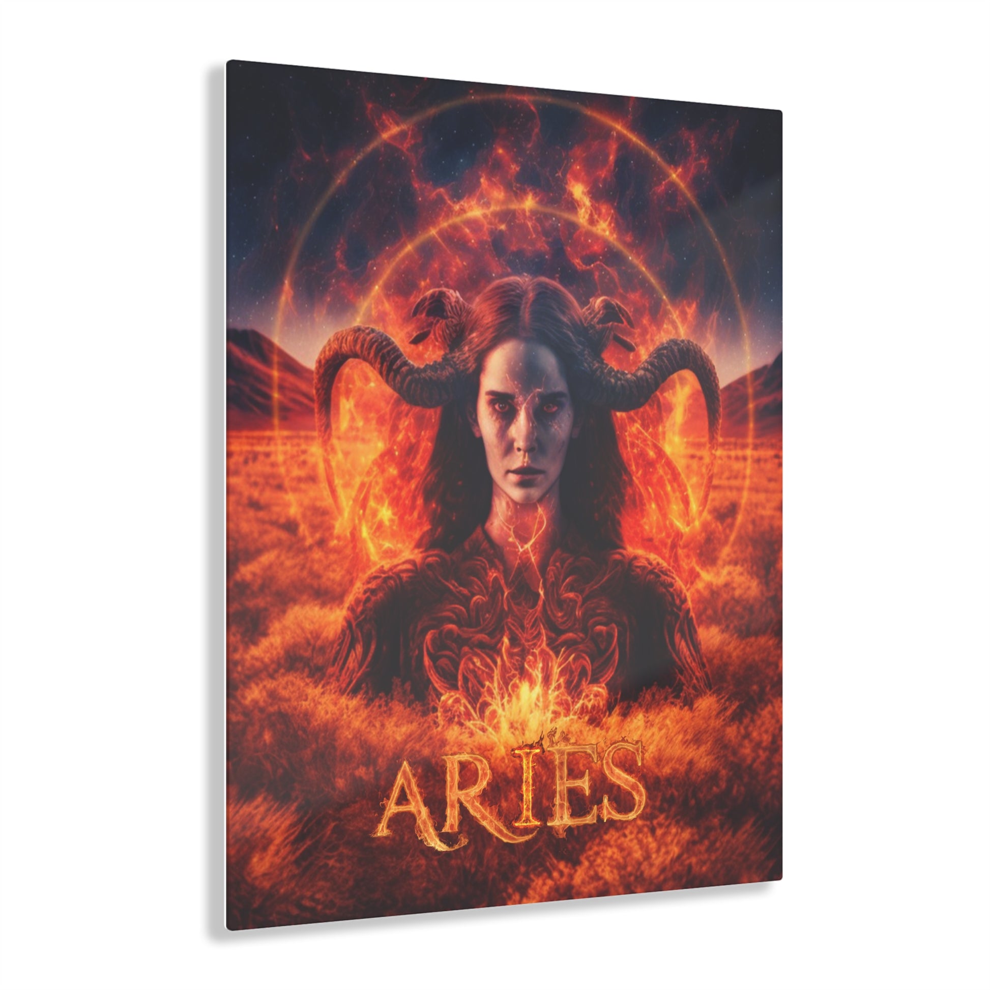 The Aries Fire Acrylic Art Printify