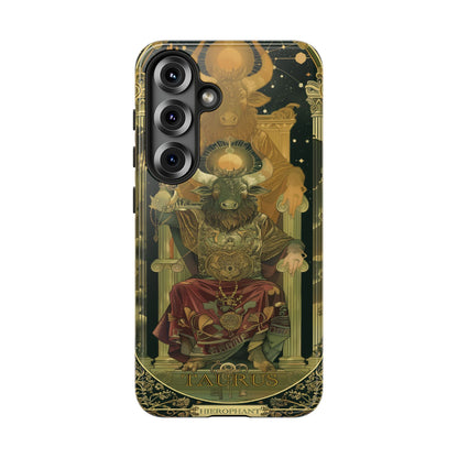 Taurus "The Hierophant" Tarot Card Phone Case Samsung Galaxy S25