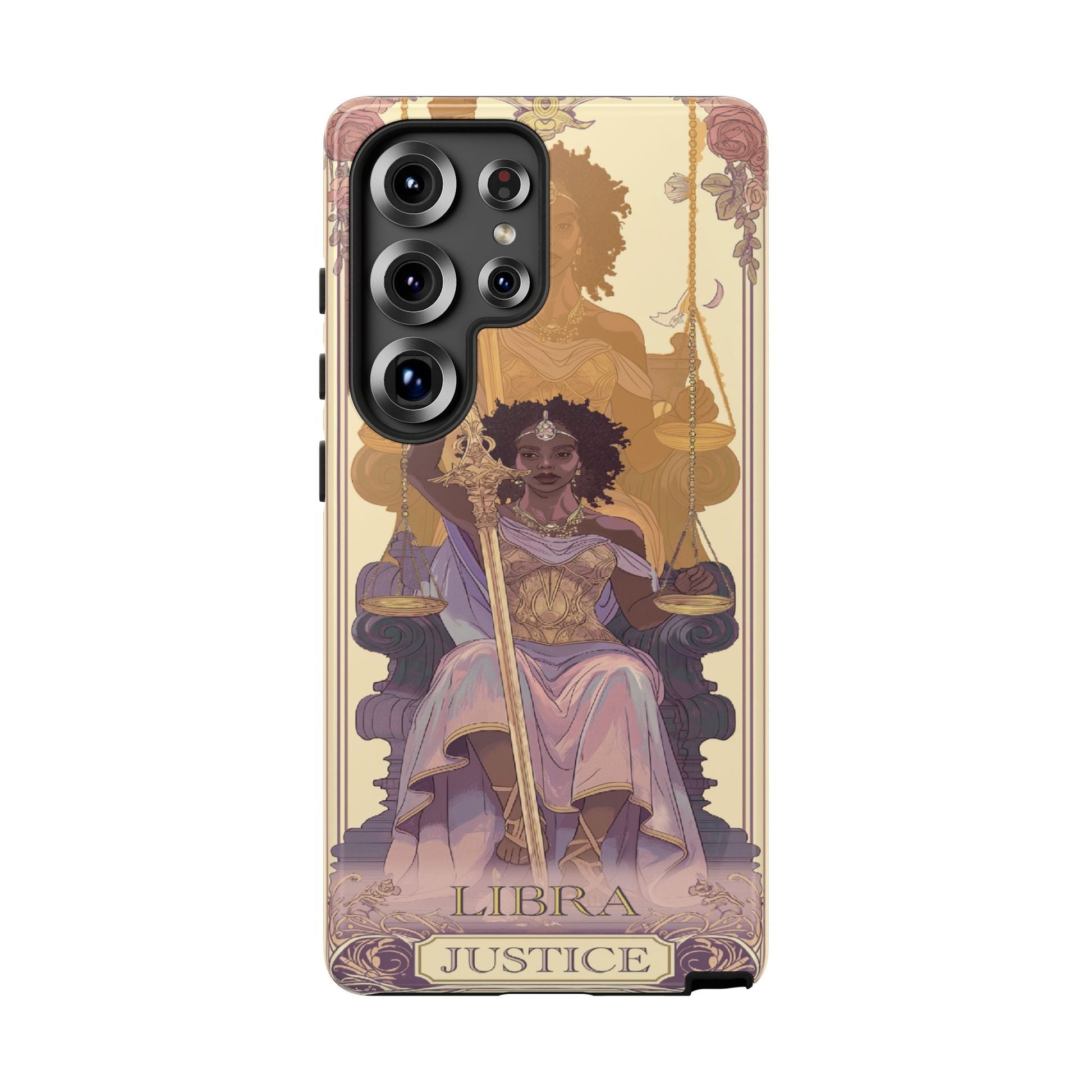 Libra "Justice" Tarot Card Phone Case Samsung Galaxy S25 Ultra