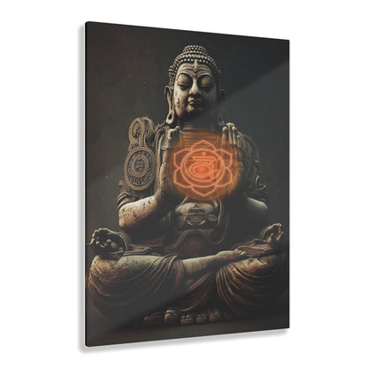 Sacral Chakra Buddha Acrylic Art Printify