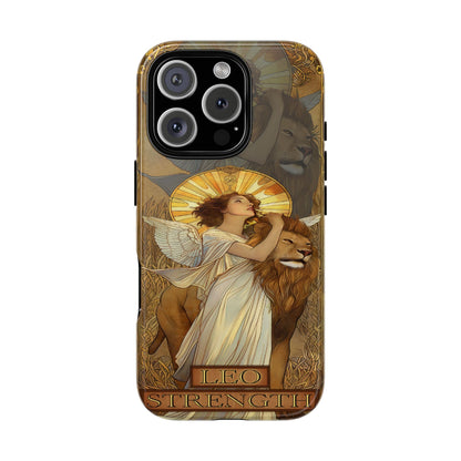 Leo "Strength" Tarot Card Phone Case iPhone 16 Pro