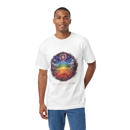 Peel Back the Layers Spiritual T-Shirt | Onion Soup Podcast Merch