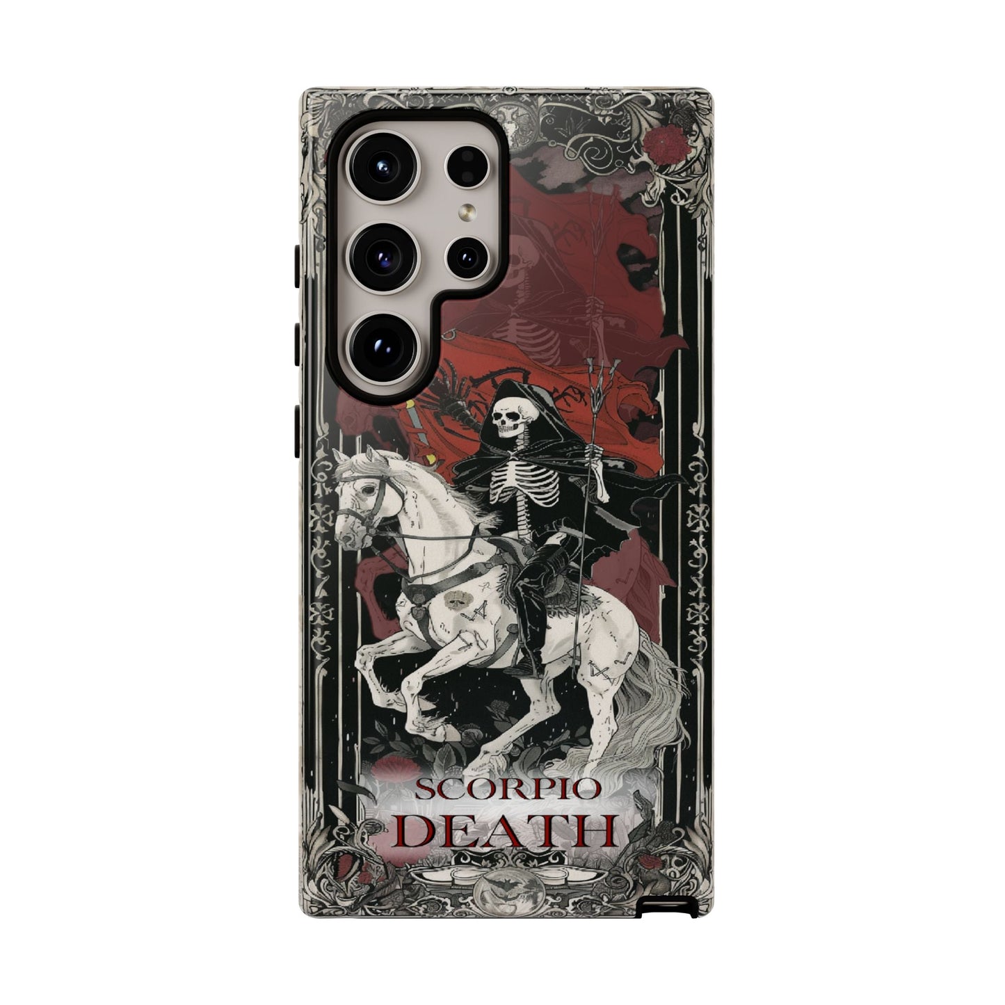 Scorpio "Death" Tarot Card Phone Case Samsung Galaxy 24 Ultra