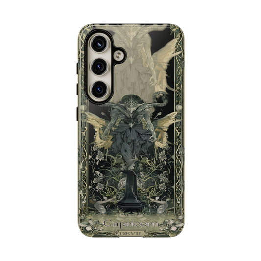 Capricorn "The Devil" Tarot Card Phone Case Samsung Galaxy S24