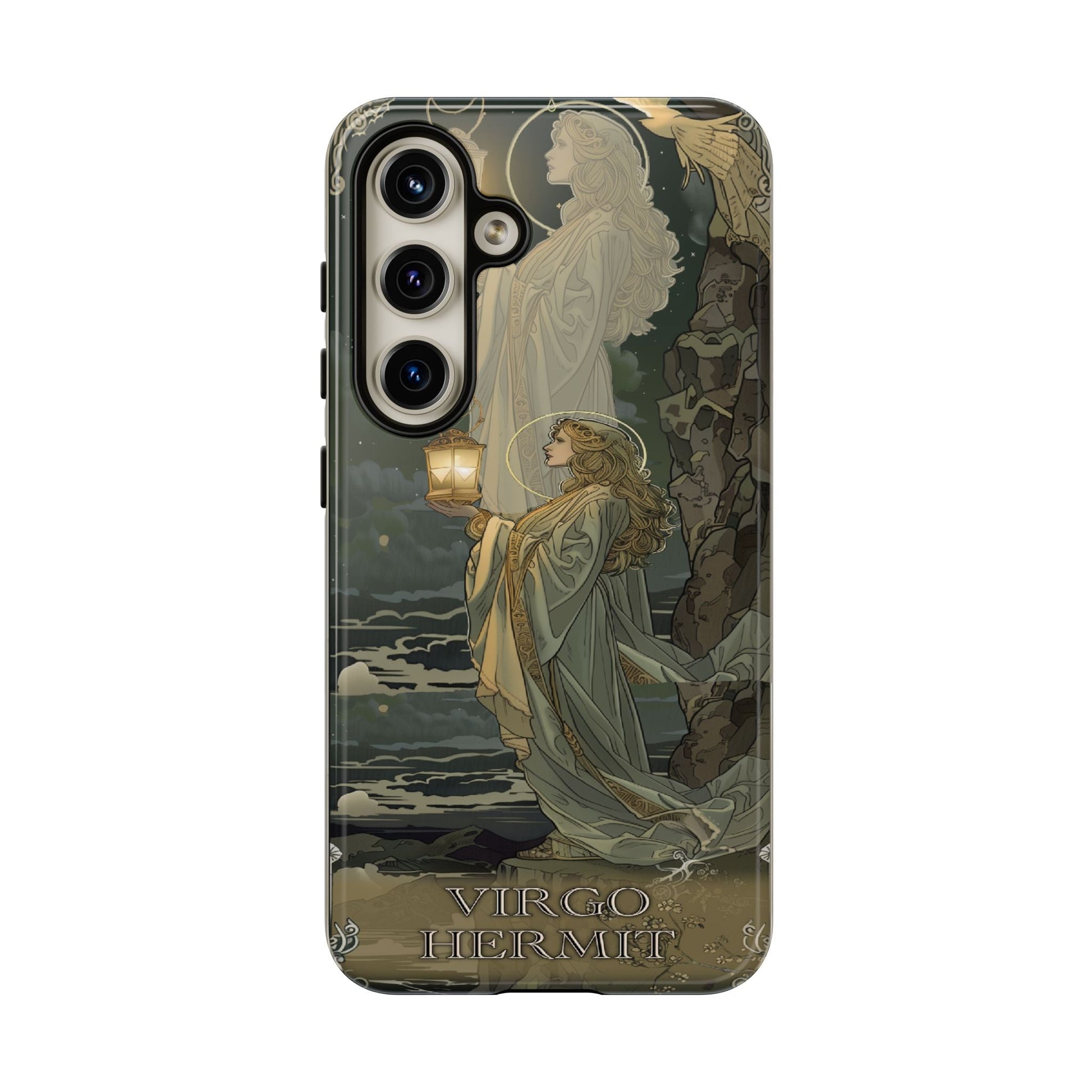 Virgo "The Hermit" Tarot Card Phone Case Samsung Galaxy S24