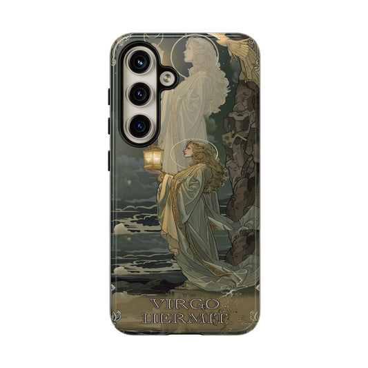 Virgo "The Hermit" Tarot Card Phone Case Samsung Galaxy S24
