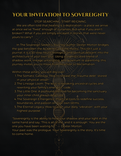 SOVEREIGNTY: The 50-Day Alchemical Integration System (Digital & Physical Bundle)