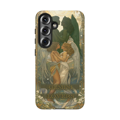 Gemini "The Lovers" Tarot Card Phone Case Samsung Galaxy S25