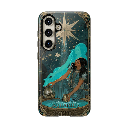  Aquarius "The Star" Tarot Card Phone Case for Samsung Galaxy S25.