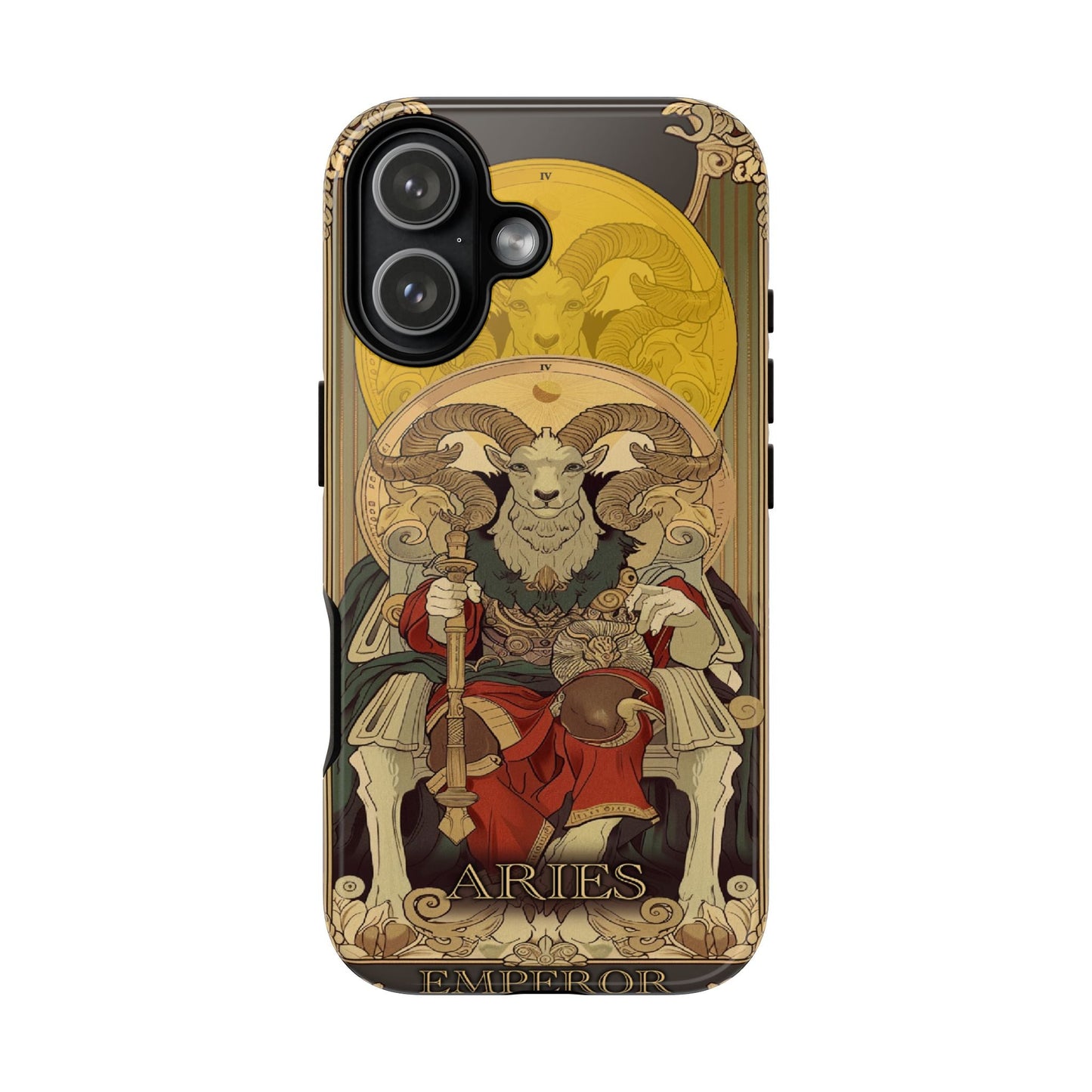 Aries "The Emperor" Tarot Card Phone iPhone 17