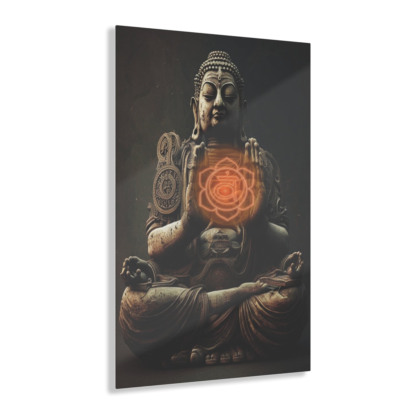 Sacral Chakra Buddha Acrylic Art Printify