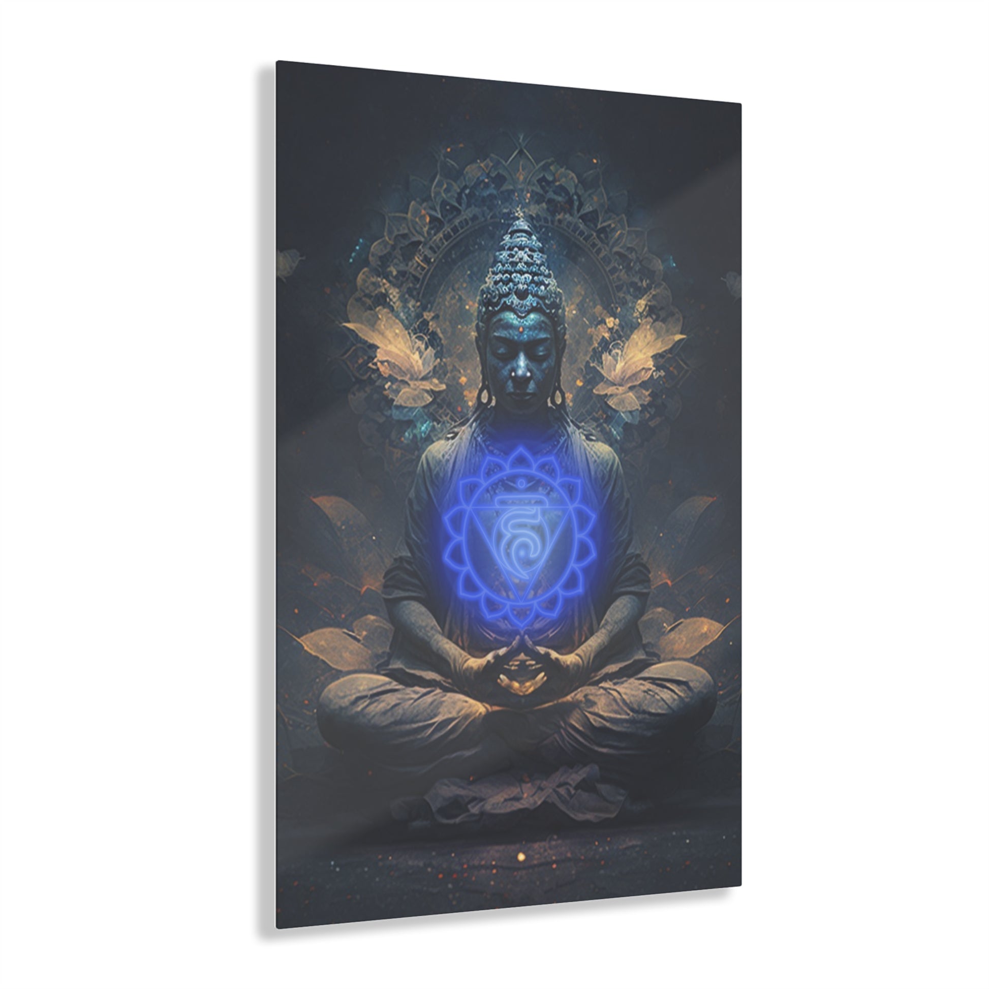 Throat Chakra Buddha Acrylic Art Printify