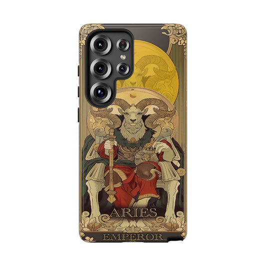 Aries "The Emperor" Tarot Card Phone Case Printify