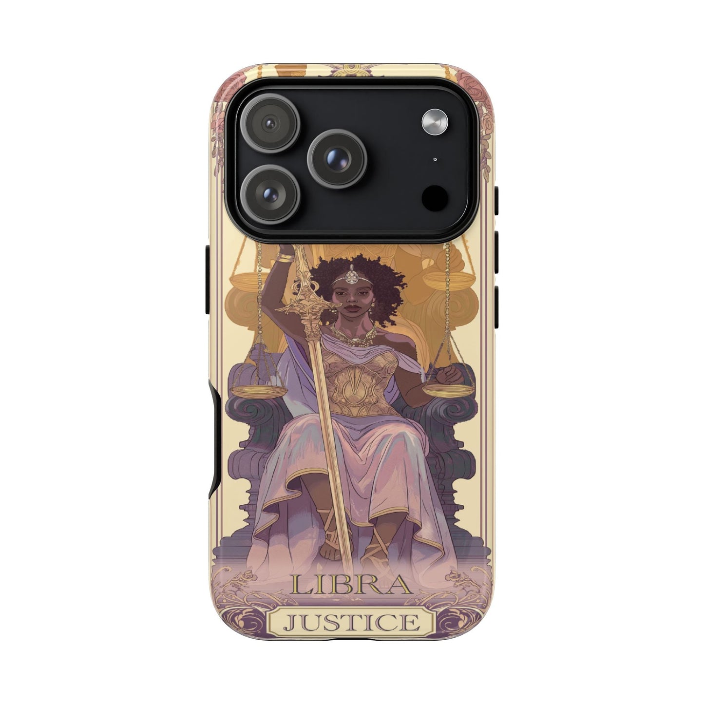 Libra "Justice" Tarot Card Phone Case iPhone 17 Pro Max