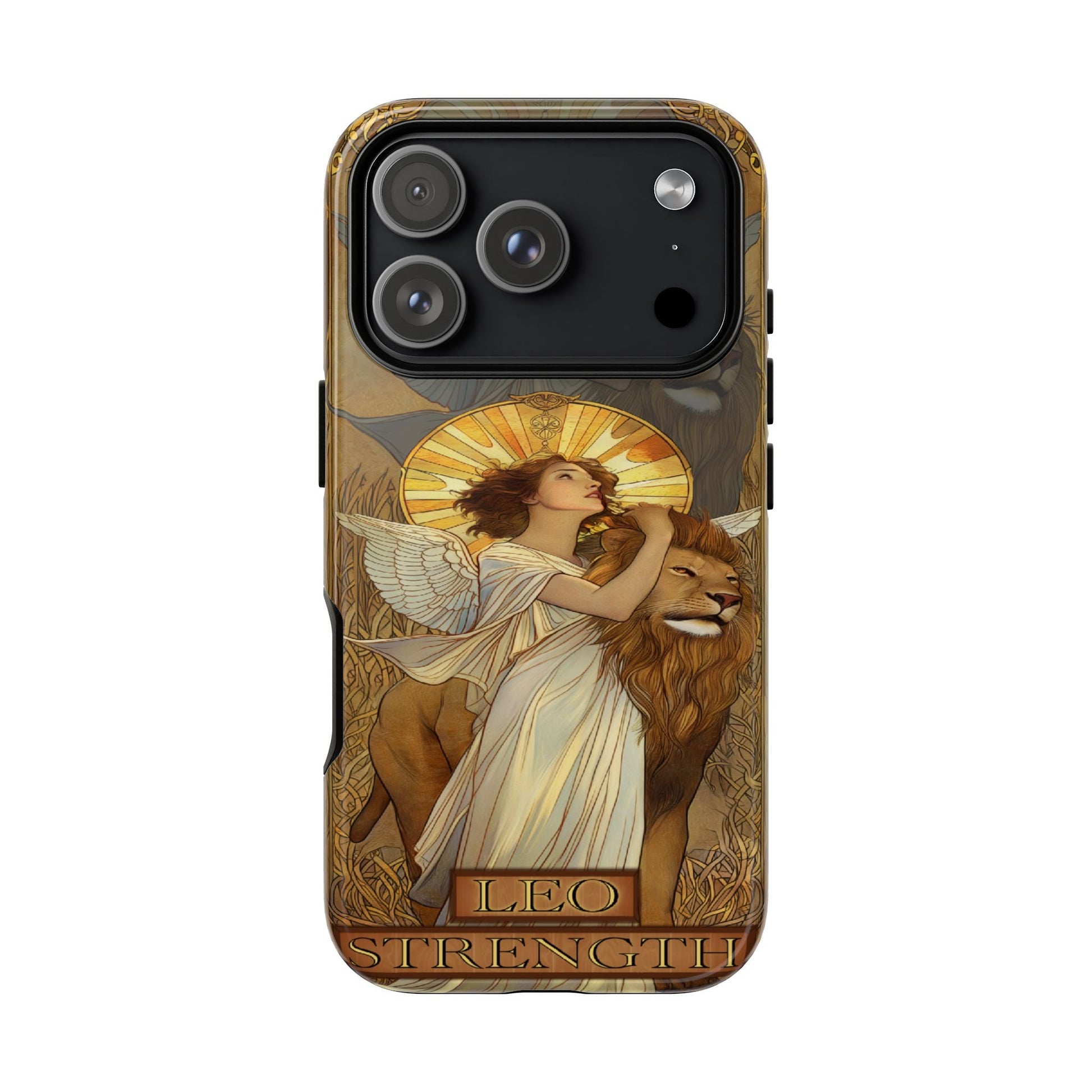 Leo "Strength" Tarot Card Phone Case iPhone 17 Pro