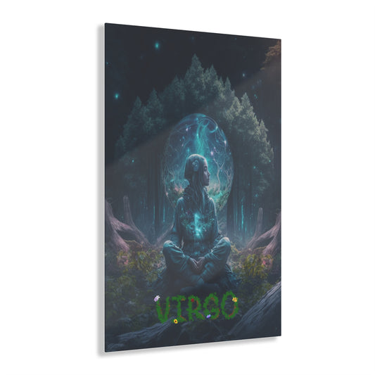 The Virgo Starlit Orb Acrylic Art Printify