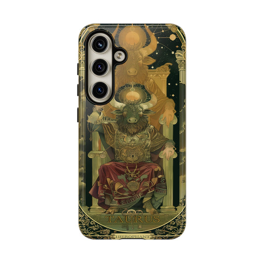 Taurus "The Hierophant" Tarot Card Phone Case Samsung Galaxy S24